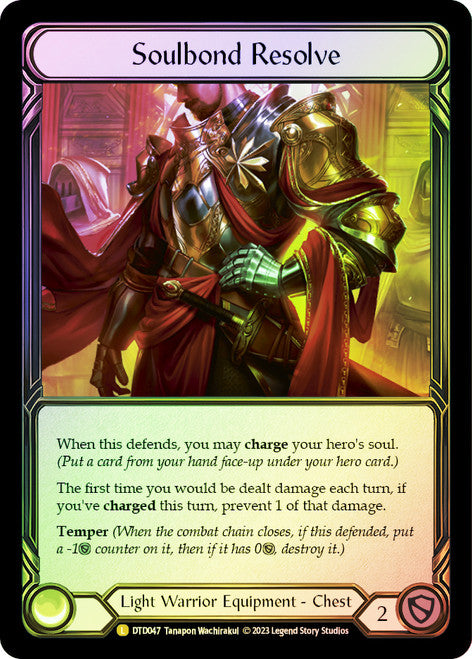 Soulbond resolve (Rainbow Foiled)