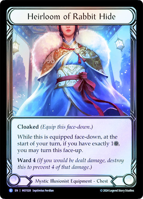 Heirloom of rabbit hide (Cold Foiled)