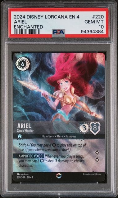 [PSA10] 2024 DISNEY LORCANA EN 4-URSULA'S RETURN #220 ARIEL ENCHANTED