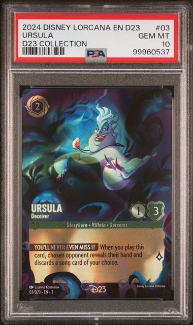 [PSA 10]2024 DISNEY LORCANA EN D23-D23 EXPO PROMO D23 COLLECTION - Fullset / 一套不散
